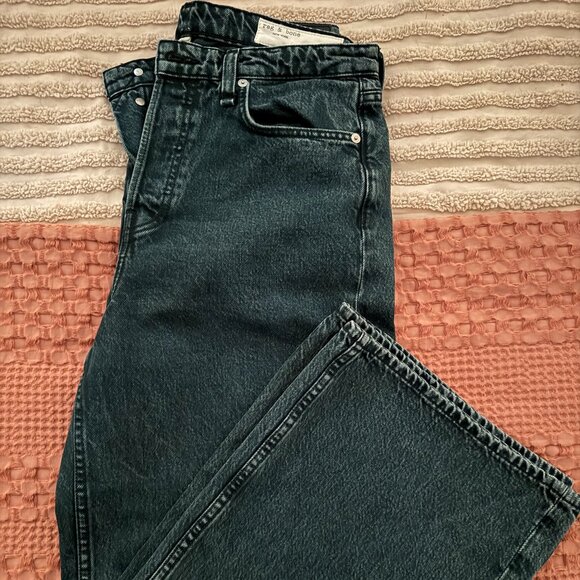 rag & bone Denim - NWOT Rag and Bone Deep Blue High Rise Wide Leg Button Fly Jeans / never worn